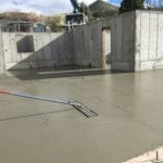 cement floor going in for new home basement