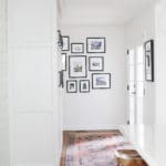entry way with cabinetry, collage of pictures